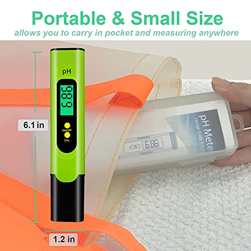 [Novo] Medidor de pH Cyann, caneta de testador de pH digital para água, 0,01 testador de qualidade de água