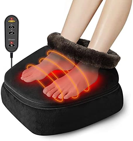 Massageador de pés da Snailax com calor, 2-em 1 Shiatsu Gentil Feoth e Back Massager Machine com 3 níveis de aquecimento