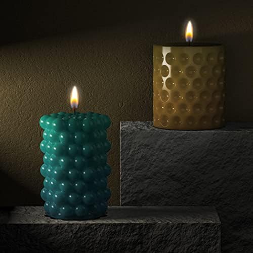 10 PCS Golfo geométrico de vela, moldes de vela exclusivos para fabricação de velas, molde epóxi para decoração de mesa DIY, decoração romântica de mesa em casa