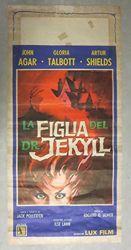 Filha do Dr. Jekyll Italian Locandina Filme Poster 13x27, p. Ulmer Gloria Talbott
