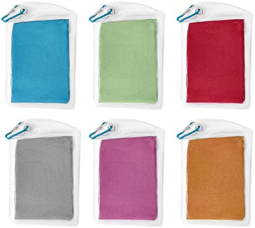 Orolava 6 pacotes de toalhas de resfriamento para o treino de ioga Runnning e outras atividades