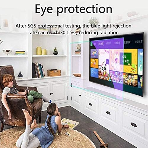 Protetores de tela de TV de algwxq 32-75 polegadas Anti-Blue Light TV Film- filtro de protetor de tela anti-UV, fácil de colar, personalização extensa