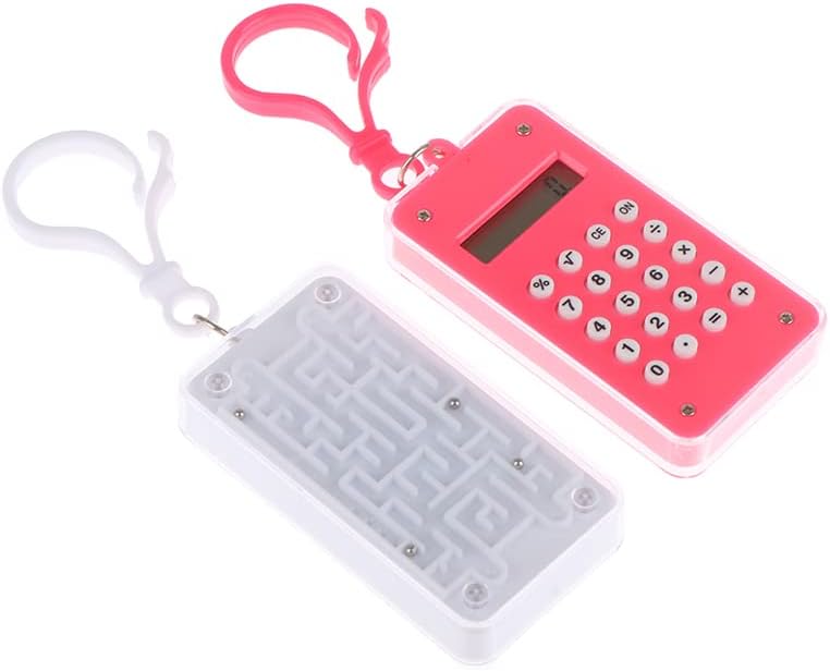 Calculadora eletrônica de estudante Pingente Keychain Digits de invólucro de plástico rígido Chavening FOB portátil fofo
