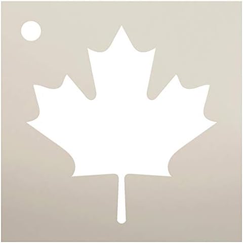 Bandeira do Canadá por Studior12 | Modelo Mylar reutilizável | Use para pintar sinais de madeira - paletes - travesseiros - camisetas - decoração de country diy - tamanho de seleção