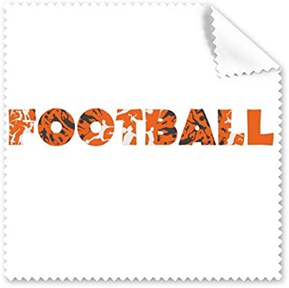Limpador de pano de pano de limpeza de futebol laranja e elegante 5pcs