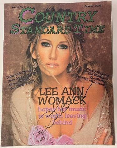 Lee Ann Womack assinou 2002 Country Standard Time Full Magazine - Revistas de música