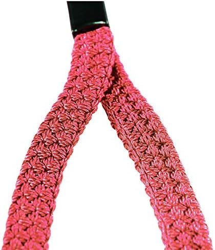 Cinta de pulso da cana PCP, cordão de nylon elástico de triplo durável para bastões, rosa