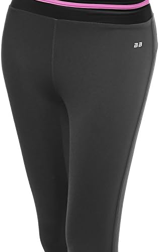 Xpril Women's Color Contrast 3/4 Comprimento Capri Skinny Workout Yoga Pants