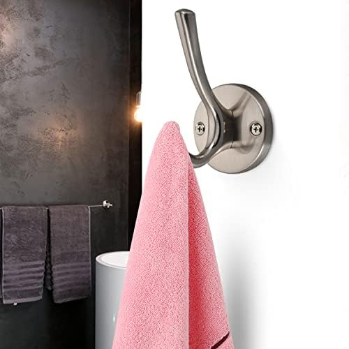 Ganchos de parede 4 PCs toalhas de toalha ganchos de casaco pesado ganchos de manto de banho grossos ganchos de montagem de parede para banheiro hotel de cozinha com 25 kg de 25 kg