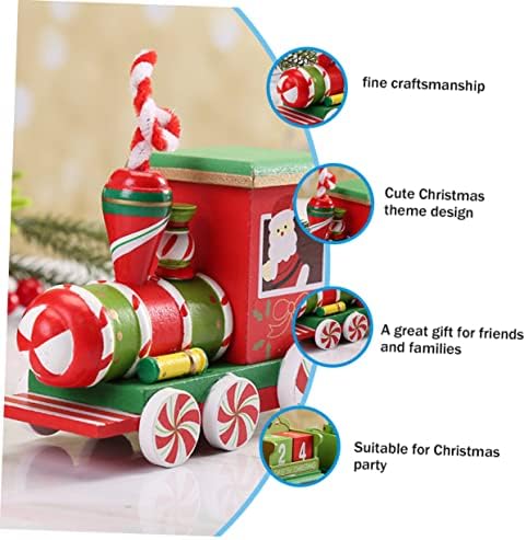 Favomoto 3 sets Ornamento de Natal Ornamento de trem Choo Choo Trem sob a árvore de Natal Ornamentos