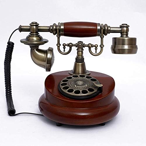 Relógio telefônico rotativo à moda antiga em casa, faz com que Ann excelente peça de sotaque para qualquer sala, vermelho