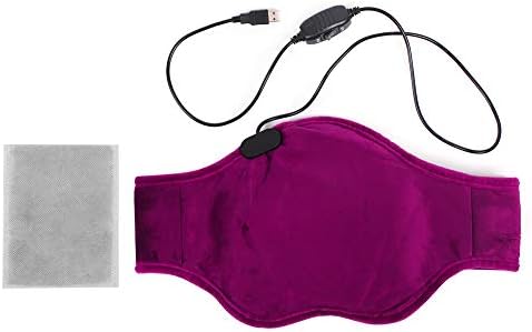 Almofada de aquecimento menstrual, cinto de barriga de calor ajustável, cinta de traseira aquecida USB, almofadas de calor elétrico com massagem, almofada de aquecimento portátil para as costas da coluna estomacal lombar da cintura abdominal