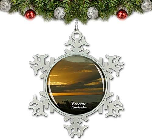 UMSUFA Nova Zelândia Paihia Christmas Ornament Tree Decoration Crystal Metal Sovenir Gift