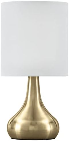 Design de assinatura por Ashley Camdale 17 Shep Shap Table Lamp com porta de carregamento USB, latão
