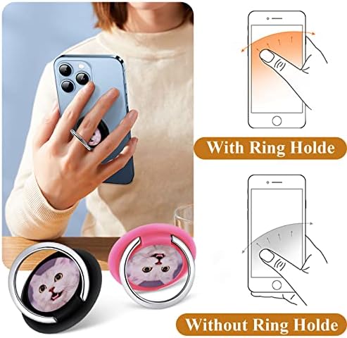 Suporte do anel de telefone com logotipo de foto personalizado Impressão do dedo imprimido Stand Hand Grátis