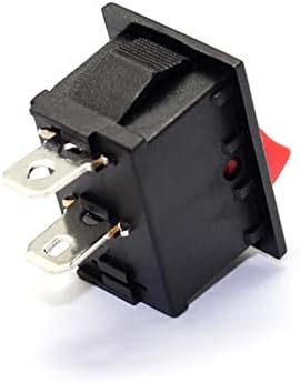Micro Switch KCD1-101 MRS-101 2 pinos no snap-in Rocker Switch Mini Switch 21x15mm 6A250VAC 10A 125VAC