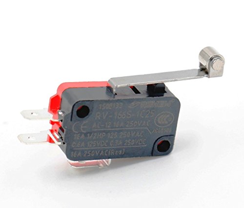 Baomain Micro Switch V-166S-1C25 Roller ARM SPDT NO/NC Momentário 5 pacote