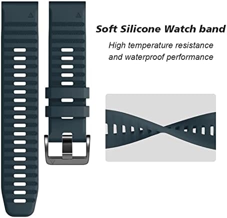 Bneguv Silicone Quickfit Watch Band Strap for Garmin Fenix ​​7x Fenix ​​7 Fenix ​​7s Watch EasyFit