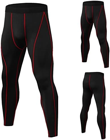 Calça sólida masculina design de linha fitness running calças de treinamento respirável seca rápida