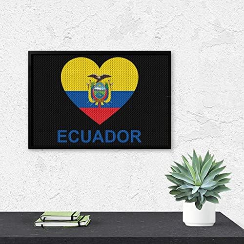 Amor Kits de pintura de diamante do Equador 5D DIY Full Drill Rhinestone Arts Decoração de parede para adultos 8 x12