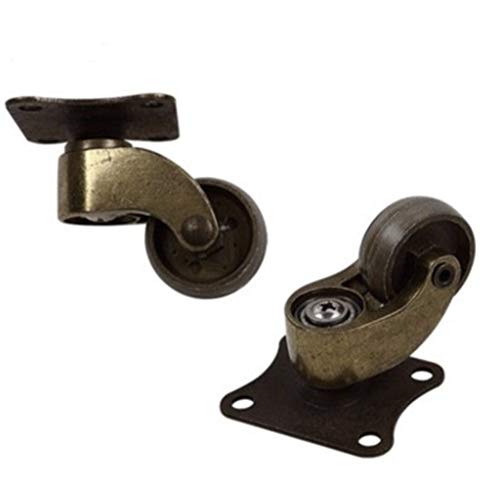 4pcs/diâmetro da roda do lote 23mm Antigo bronze vintage de móveis europeus Sofá de polia mudo universal