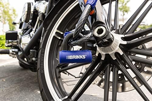 Brinks - 3 7/8 ”Mini -bar de barra U - Lock de bicicleta resistente ao clima e picareta, azul