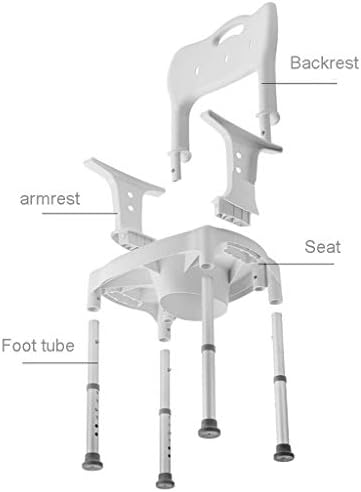 Lzlyer Shower Cadeira Baça da banheira portátil de altura ajustável e bancada de chuveiro