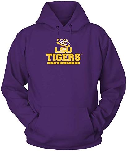 FanPrint LSU Tigers Hoodie - Mascot - Logotipo - Ginástica