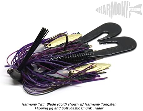 Harmony Fishing-Blades de girador de lâmina dupla para iscas/gabaritos de pesca