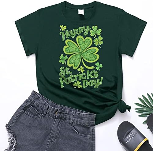 Camiseta do dia de St. Patricks Gnomos Camisetas camisetas shamrock Tees gráficos soltos FIT CREVENÇÃO TOPS