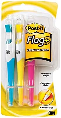 Bandeiras post-it + marcador, 3 pacote, 50 bandeiras coordenadas de cores/marcador, amarelo, rosa, azul