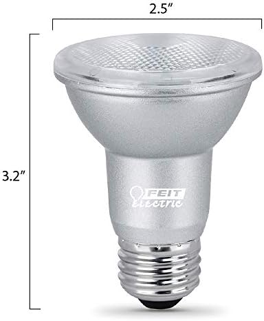 Feit Electric Par20 LED lâmpadas, bulbos de destaque equivalentes e equivalentes de 50W, 3000k Branco brilhante,
