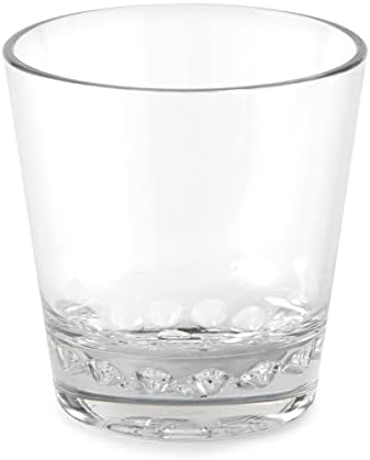 Puraform Clear Tritan Cocktail antiquado, uísque, rocks Glass12oz Drinkware | Conjunto de 4 | Inquebrável, à prova