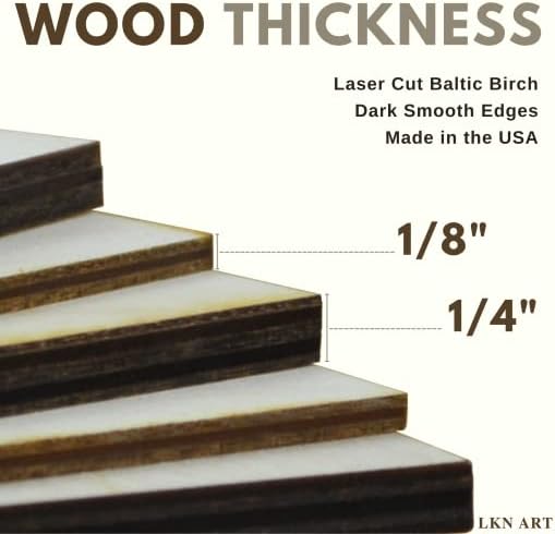 Corte de madeira de crânio detalhado inacabado disponível em uma variedade de tamanhos e espessuras)