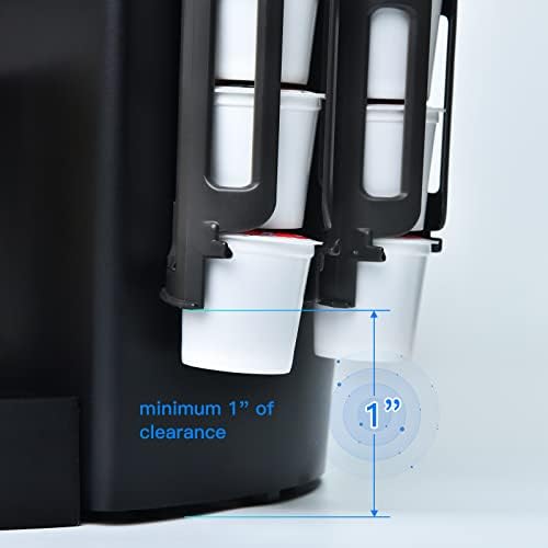 Gieere Coffee Pods Organizador do suporte compatível com 15 Keurig K Cup Poço lateral Montar armazenamento