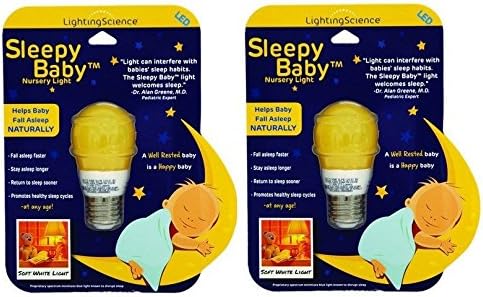 Luz de viveiro liderado por bebê sonolento - bebê feliz, pais felizes - 2 pacote