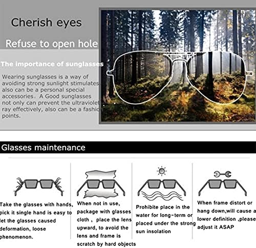 Óculos de visão noturna dexlary para dirigir, anti -brilho polarizado UV400 Metal Frame Night Time Goggles para homens pescando golfe