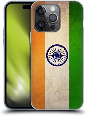 Caixa de cabeça projeta a Índia Indian Vintage Sinalizadores Soft Gel Case Compatível com Apple iPhone 14 Pro