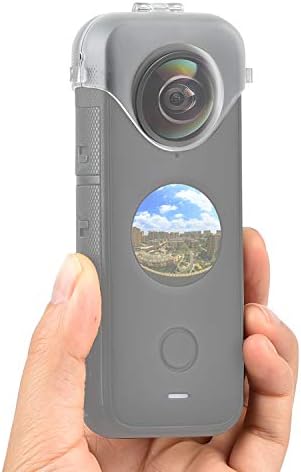 Guardas de lente Jinserta para Insta360 One X2, Caso de Proteção Transparente para Insta 360 One X2 Panorâmico Acessório da Camera de Ação