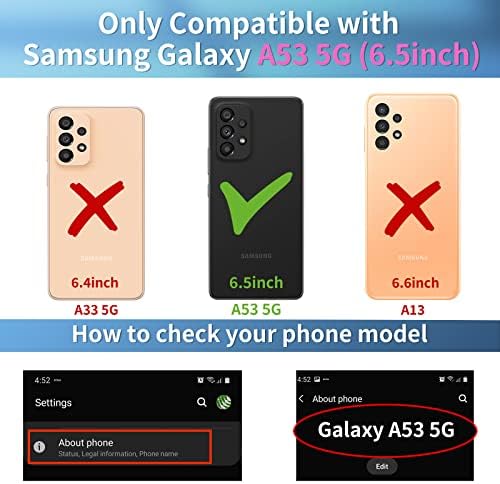 Dogdean Retro Case for Samsung Galaxy A53 5G 6,5 ”Scream Skleleton Skull Horror Movie Ghost Design Padrão de capa