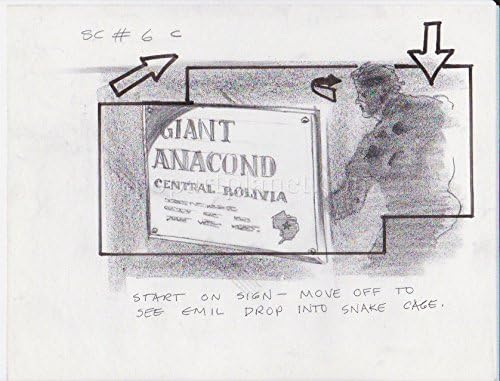 Dragnet 1987 Original Storyboard Art Dan Aykroyd Tom Hanks 3 páginas Emil no Zoo