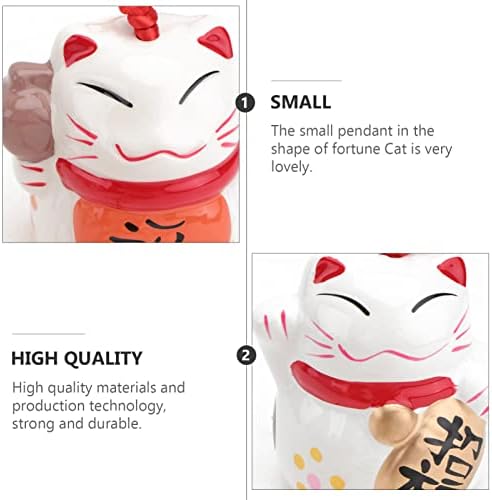 PretyZoom 6 PCs Lucky Cat Anime Cat Metal Charm FORTUNE CACTRO PENELE