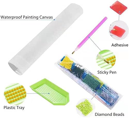 Kits de pintura de diamante DIY 5D para adultos, pinturas de bordados de broca completa de brinquedos de strass em pintura de pintura colada artesanato de artes de gem