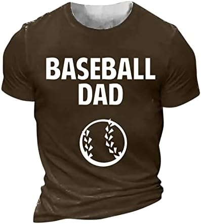 Camiseta masculina beisebol pai letra de camisa impressa casual casual hip hop t-shirt de manga curta, tampa