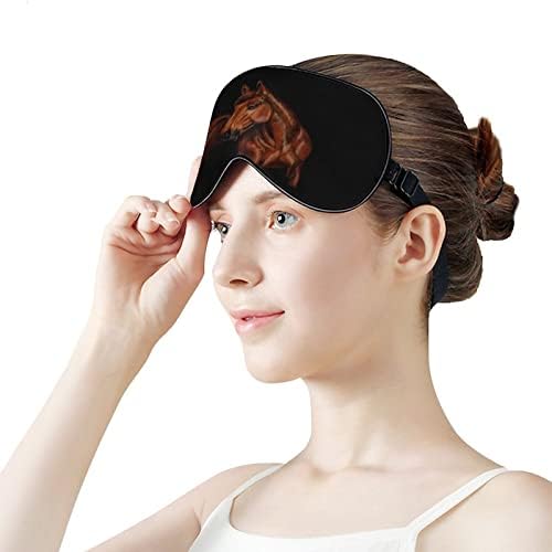 RETRATO HOME DOMENCIAMENTO Máscara de cegos de olhos fofos capa noturna engraçada com alça ajustável para homens