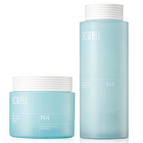 Acwell Real Aqua Balancing Cream + Loção de Facos Hidratantes e Sonizantes