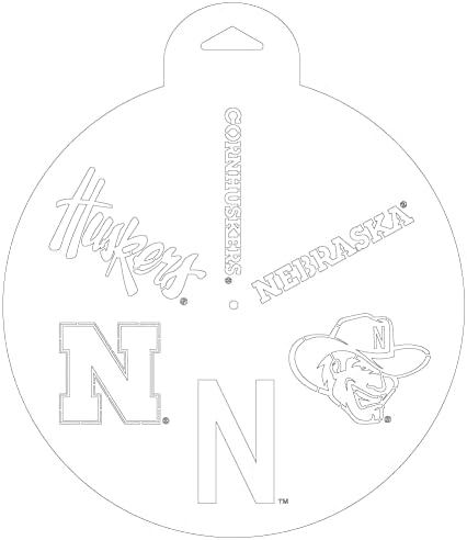 Roda de estêncil fanática de nebraska em U-NEBOOS-701