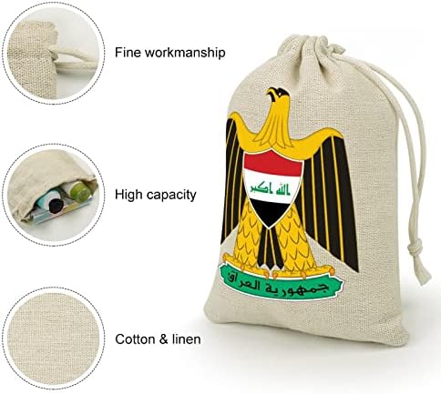 Brasão de braços das sacolas do Iraque Bolsas de Armazenamento Bolsas de Candelas Bolsas de Candros