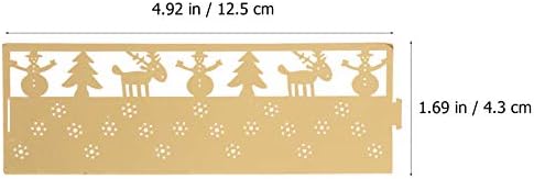 Didiseaon Decoração de Natal 50 PCs Capas de vela de natal, papel hollow snowflake padrão de vela de vela de