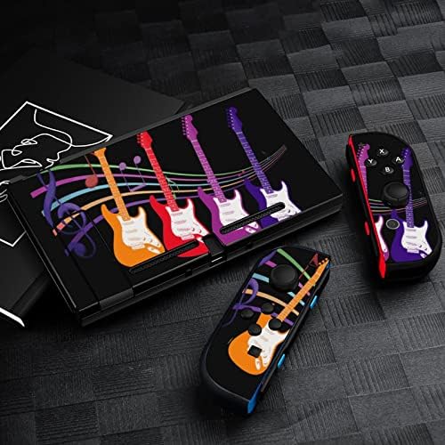 Adesivo colorido de guitarra de guitarra de música